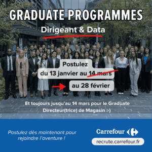 Graduate Dirigeant et Data - changement de date