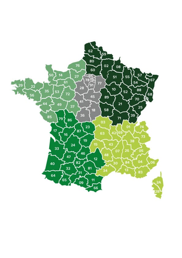 Carte de France Des Directions Opérationnelles Carrefour Proximité
