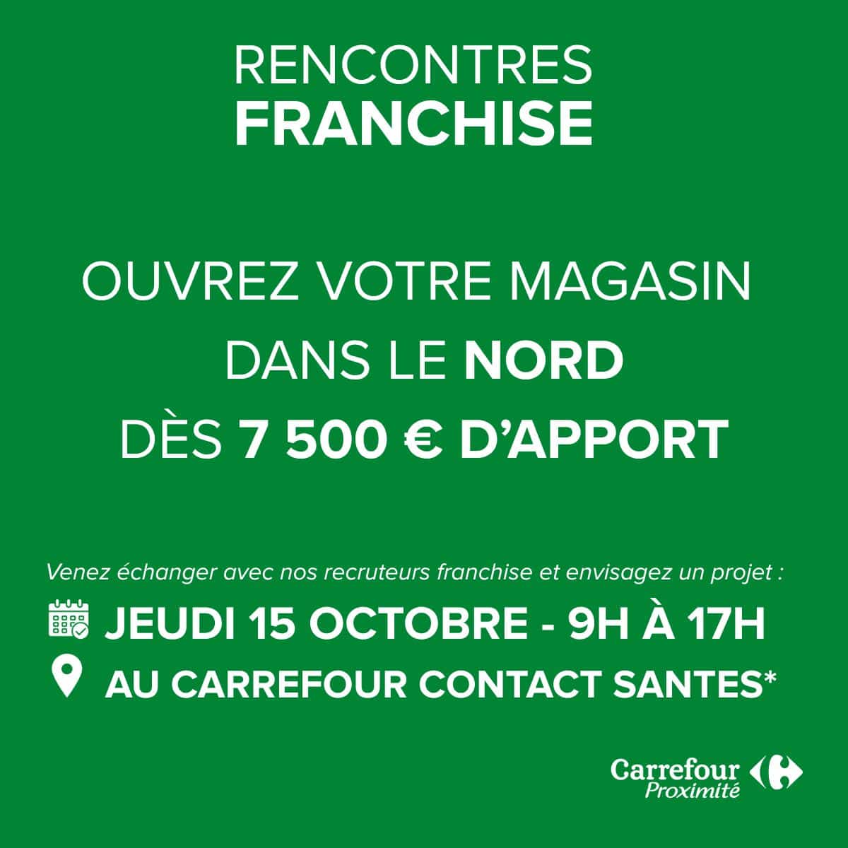 affiche pour le job dating à Santes